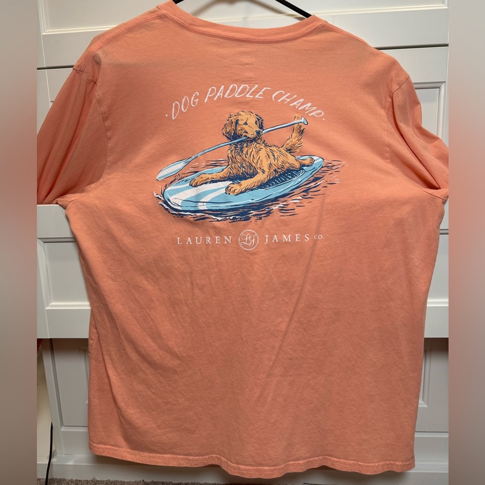 Lauren James Peach Cotton T-Shirt